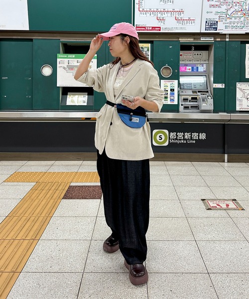 PILIT(ピリット)の「イージーワイドカーブパンツ(その他パンツ・レディース・ブルー/ブラック/ブラウン・MEDIUM)」の19枚目の写真