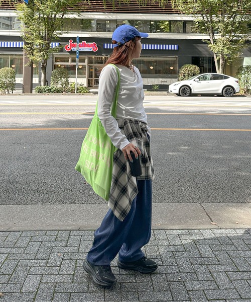 PILIT(ピリット)の「イージーワイドカーブパンツ(その他パンツ・レディース・ブルー/ブラック/ブラウン・MEDIUM)」の11枚目の写真