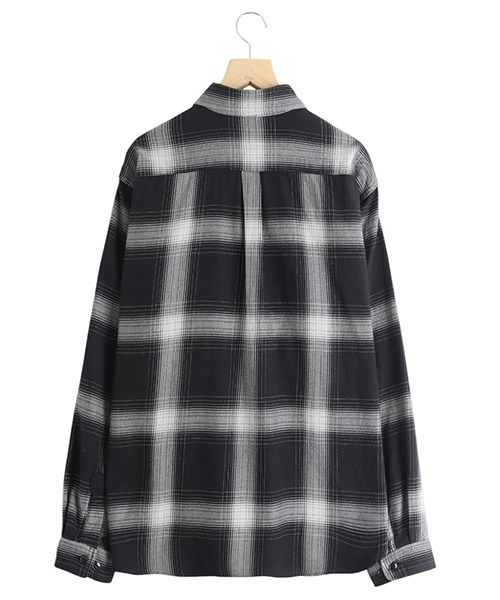 GOLD（ゴールド）の「東洋エンタープライズ GOLD / ゴールド：SUVIN COTTON NEL CHECK REGULAR COLLAR SHIRT：25B-GL29546[MUS]（シャツ/ブラウス・メンズ・ブラック・L/M）」の14枚目の写真