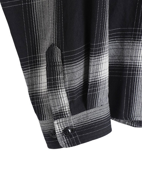 GOLD（ゴールド）の「東洋エンタープライズ GOLD / ゴールド：SUVIN COTTON NEL CHECK REGULAR COLLAR SHIRT：25B-GL29546[MUS]（シャツ/ブラウス・メンズ・ブラック・L/M）」の3枚目の写真