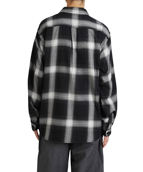 GOLD（ゴールド）の「東洋エンタープライズ GOLD / ゴールド：SUVIN COTTON NEL CHECK REGULAR COLLAR SHIRT：25B-GL29546[MUS]（シャツ/ブラウス・メンズ・ブラック・L/M）」の8枚目の写真