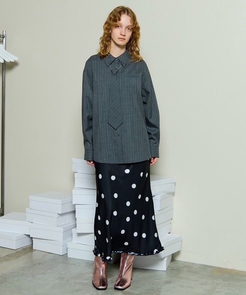 Dot Frill Midi-length Skirt / ドットフリルミモレスカート（スカート