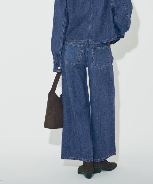 coca(coca)(コカ)の「ローライズデニム(デニムパンツ・レディース・グレー/ブルー・S/M/L)」の5枚目の写真