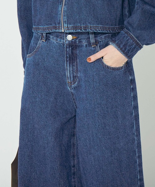 coca(coca)(コカ)の「ローライズデニム(デニムパンツ・レディース・グレー/ブルー・S/M/L)」の6枚目の写真