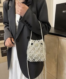 shameless（シェイムレス）の「【結婚式・二次会】巾着ビーズミニショルダーバッグ（ショルダーバッグ）」