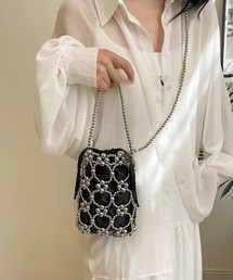 shameless（シェイムレス）の「【結婚式・二次会】巾着ビーズミニショルダーバッグ（ショルダーバッグ）」