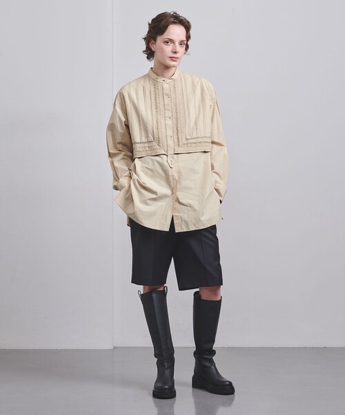 Pheeta（フィータ）の「＜Pheeta＞Trinity シャツ/013C-62（シャツ/ブラウス・レディース・ホワイト/ベージュ・FREE）」の9枚目の写真