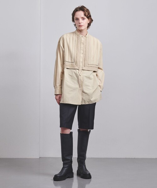 Pheeta（フィータ）の「＜Pheeta＞Trinity シャツ/013C-62（シャツ/ブラウス・レディース・ホワイト/ベージュ・FREE）」の10枚目の写真