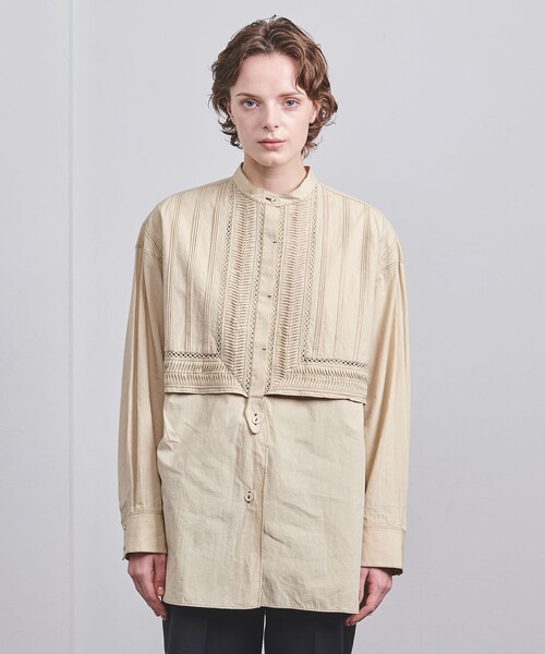 Pheeta（フィータ）の「＜Pheeta＞Trinity シャツ/013C-62（シャツ/ブラウス・レディース・ホワイト/ベージュ・FREE）」の5枚目の写真