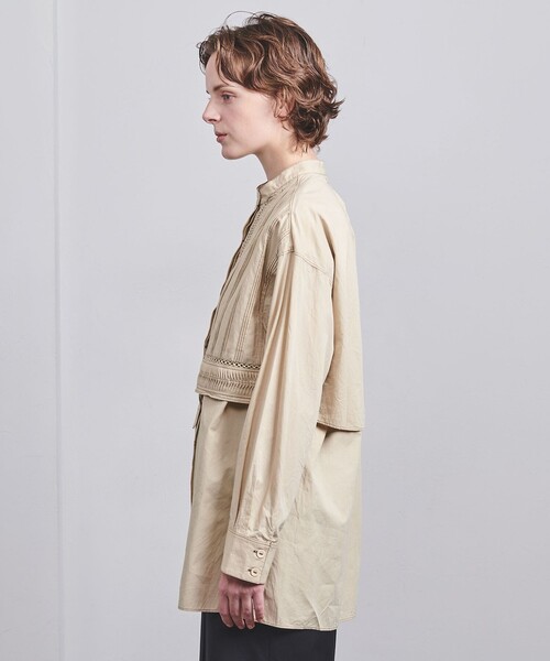 Pheeta（フィータ）の「＜Pheeta＞Trinity シャツ/013C-62（シャツ/ブラウス・レディース・ホワイト/ベージュ・FREE）」の6枚目の写真