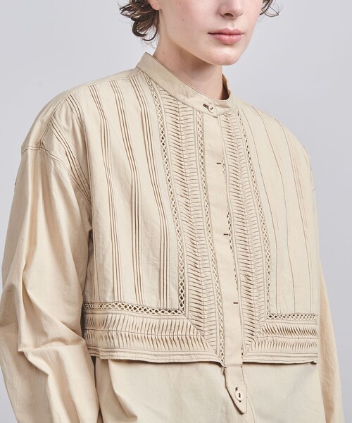 Pheeta（フィータ）の「＜Pheeta＞Trinity シャツ/013C-62（シャツ/ブラウス・レディース・ホワイト/ベージュ・FREE）」の8枚目の写真