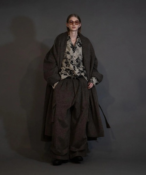 my beautiful landlet（マイビューティフルランドレット）の「【my beautiful landlet】 ALPACA SHAGGY LONG COAT（その他アウター・メンズ・ブラウン/ベージュ/ブラック・0/1）」の2枚目の写真