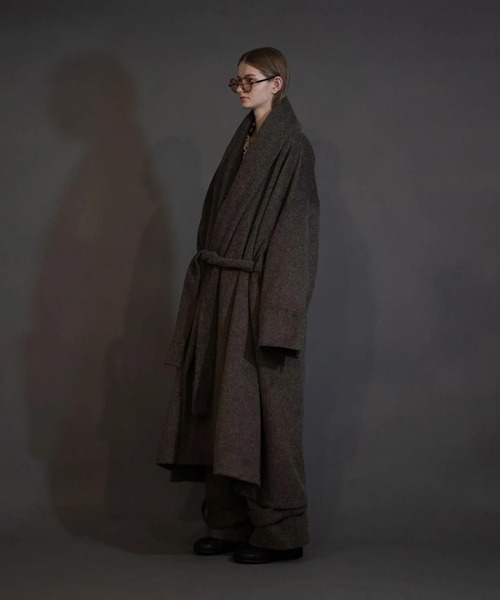 my beautiful landlet（マイビューティフルランドレット）の「【my beautiful landlet】 ALPACA SHAGGY LONG COAT（その他アウター・メンズ・ブラウン/ベージュ/ブラック・0/1）」の6枚目の写真