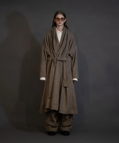 my beautiful landlet（マイビューティフルランドレット）の「【my beautiful landlet】 ALPACA SHAGGY LONG COAT（その他アウター・メンズ・ブラウン/ベージュ/ブラック・0/1）」の9枚目の写真