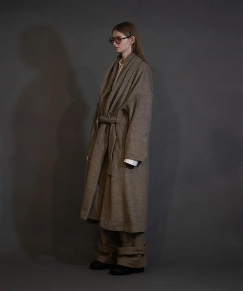 my beautiful landlet（マイビューティフルランドレット）の「【my beautiful landlet】 ALPACA SHAGGY LONG COAT（その他アウター・メンズ・ブラウン/ベージュ/ブラック・0/1）」の10枚目の写真