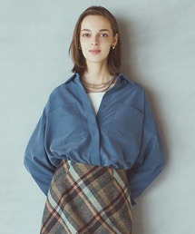 STRAWBERRY-FIELDS | パウダーポプリン_パウダータッチシャツ(シャツ/ブラウス)