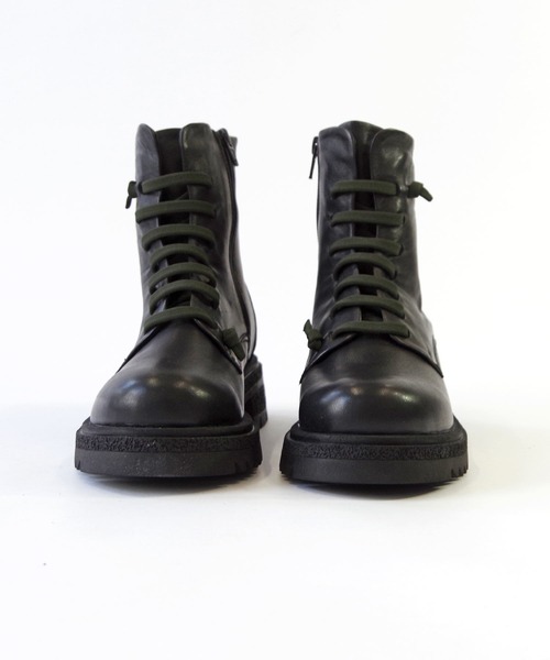 セール】BUENO （ブエノ） / 本革 レースアップ厚底ブーツ 【Z1420