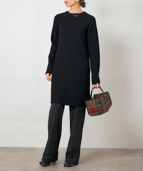 IENA（イエナ）の「ワイドリブワンピース（ワンピース・レディース・グレー/ブラック・FREE）」の19枚目の写真