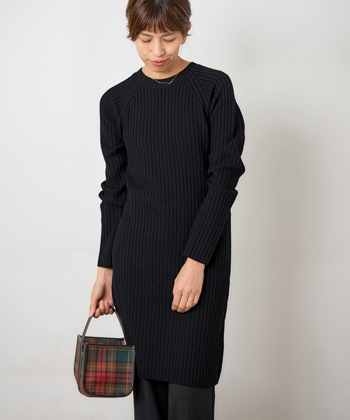 IENA（イエナ）の「ワイドリブワンピース（ワンピース・レディース・グレー/ブラック・FREE）」の21枚目の写真