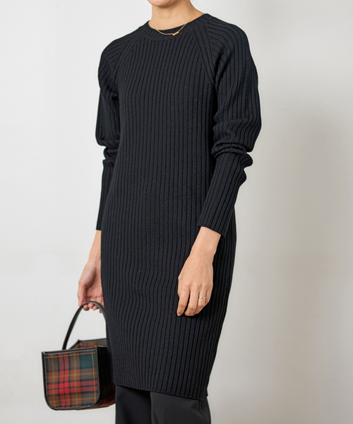 IENA（イエナ）の「ワイドリブワンピース（ワンピース・レディース・グレー/ブラック・FREE）」の22枚目の写真