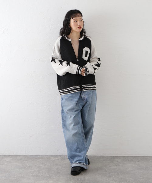 OBEY(オベイ)の「OBEY / オベイ INT. COWICHAN SWEATER(カーディガン/ボレロ・メンズ・ブラック/ボルドー・MEDIUM/LARGE)」の14枚目の写真