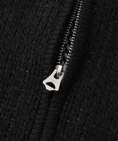 OBEY(オベイ)の「OBEY / オベイ INT. COWICHAN SWEATER(カーディガン/ボレロ・メンズ・ブラック/ボルドー・MEDIUM/LARGE)」の5枚目の写真