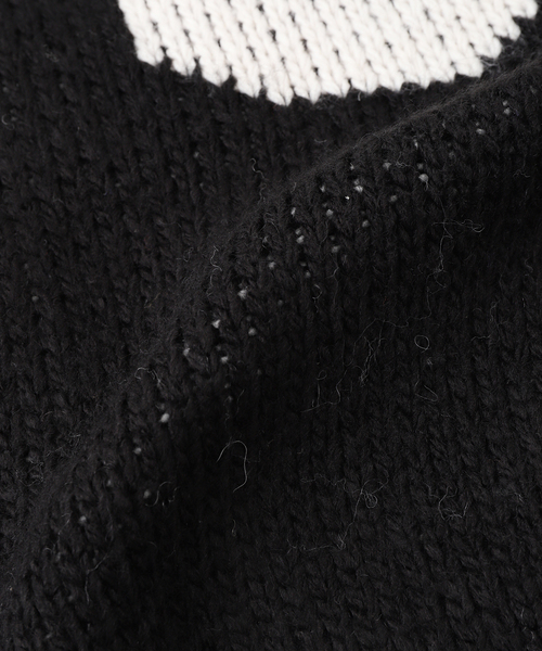 OBEY(オベイ)の「OBEY / オベイ INT. COWICHAN SWEATER(カーディガン/ボレロ・メンズ・ブラック/ボルドー・MEDIUM/LARGE)」の4枚目の写真