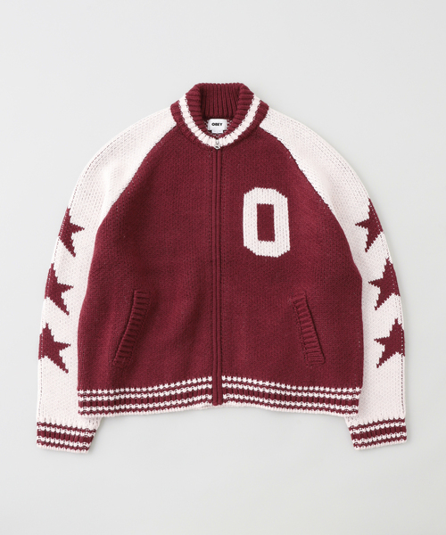 OBEY(オベイ)の「OBEY / オベイ INT. COWICHAN SWEATER(カーディガン/ボレロ・メンズ・ブラック/ボルドー・MEDIUM/LARGE)」の16枚目の写真