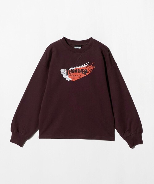 THRASHER(スラッシャー)の「【別注】<THRASHER>プリントスウェット / トレーナー / キッズ 140cm-160cm(スウェット・キッズ・ライトブルー/ワイン/ブラック・M(140-150cm)/L(160cm))」の10枚目の写真