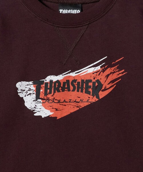 THRASHER(スラッシャー)の「【別注】<THRASHER>プリントスウェット / トレーナー / キッズ 140cm-160cm(スウェット・キッズ・ライトブルー/ワイン/ブラック・M(140-150cm)/L(160cm))」の14枚目の写真