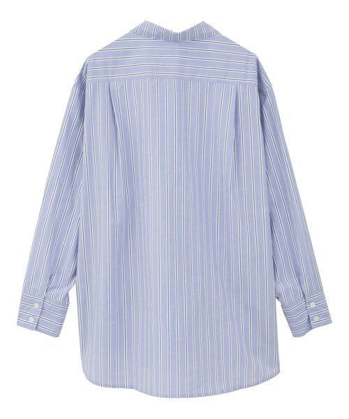 GARAGE OF GOOD CLOTHING（ガレージオブグッドクロージング）の「ストライプビッグシャツ（シャツ/ブラウス・レディース・ベージュ/サックスブルー・FREE）」の20枚目の写真