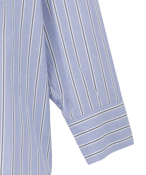 GARAGE OF GOOD CLOTHING（ガレージオブグッドクロージング）の「ストライプビッグシャツ（シャツ/ブラウス・レディース・ベージュ/サックスブルー・FREE）」の22枚目の写真