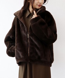 Jines(ジネス)のフェイクムートンブルゾン(ムートンコート)