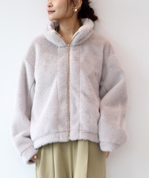Jines（ジネス）の「フェイクムートンブルゾン（ムートンコート）」