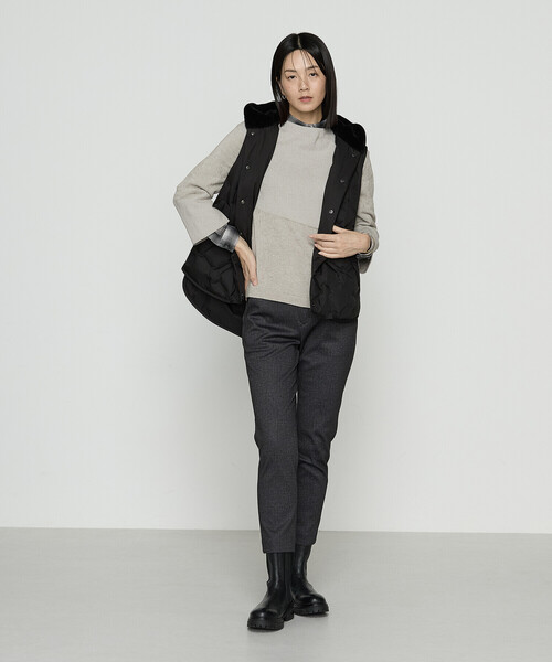 Gabardine K.T(ギャバジンケーティー)の「ハイテンション裏起毛 あったかパンツ(その他パンツ・レディース・ネイビー/ブラック/チャコール/ダークブラウン・9号/11号)」の7枚目の写真