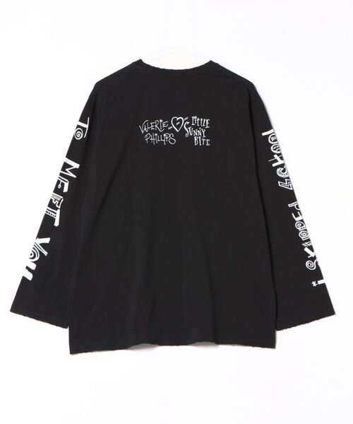 Little sunny bite(リトルサニーバイト)の「【RES】【Little Sunny Bite】Valerie Phillips x little sunny bite photo long tee(Tシャツ/カットソー・レディース・ブラック/ホワイト・SMALL)」の4枚目の写真