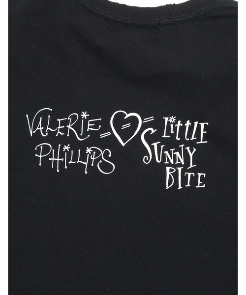 Little sunny bite(リトルサニーバイト)の「【RES】【Little Sunny Bite】Valerie Phillips x little sunny bite photo long tee(Tシャツ/カットソー・レディース・ブラック/ホワイト・SMALL)」の7枚目の写真
