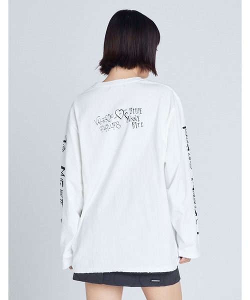 Little sunny bite(リトルサニーバイト)の「【RES】【Little Sunny Bite】Valerie Phillips x little sunny bite photo long tee(Tシャツ/カットソー・レディース・ブラック/ホワイト・SMALL)」の21枚目の写真