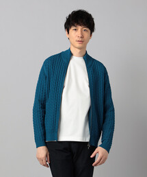 COMME CA MEN | リンクスジャカード ドライバーズニット(カーディガン/ボレロ)