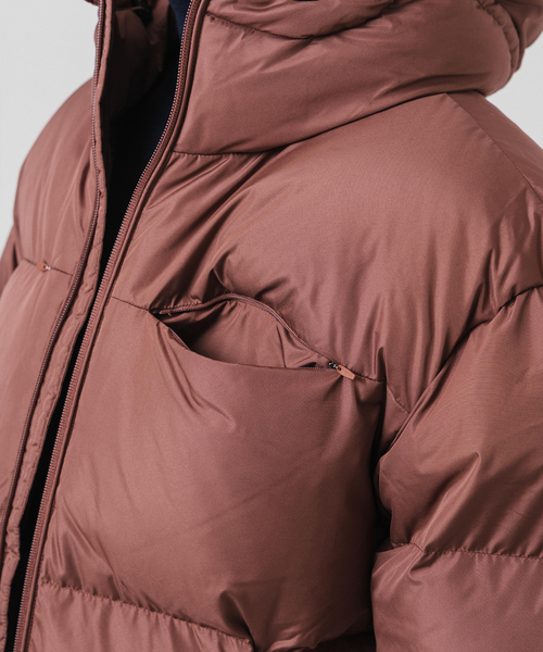 EDIFICE（エディフィス）の「HIKING PATROL (ハイキング・パトロール) ELEMENT DOWN JACKET AW25001（ダウンジャケット/コート・メンズ・ライトグレー/ブラック/ボルドー・SMALL/MEDIUM/LARGE）」の20枚目の写真