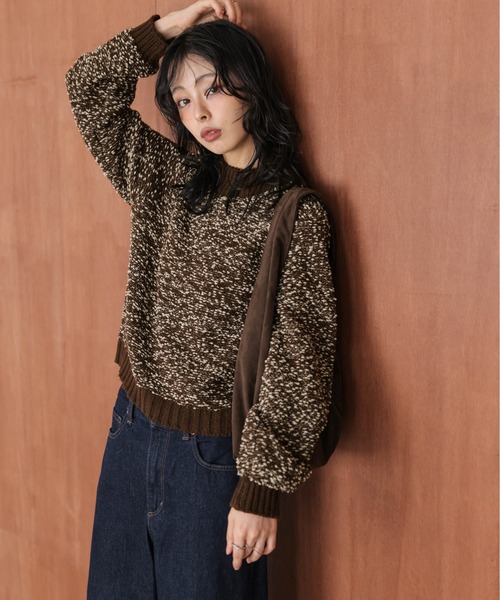 セール】ぽわん袖 ポッピングシャワー ニット（ニット/セーター）｜La