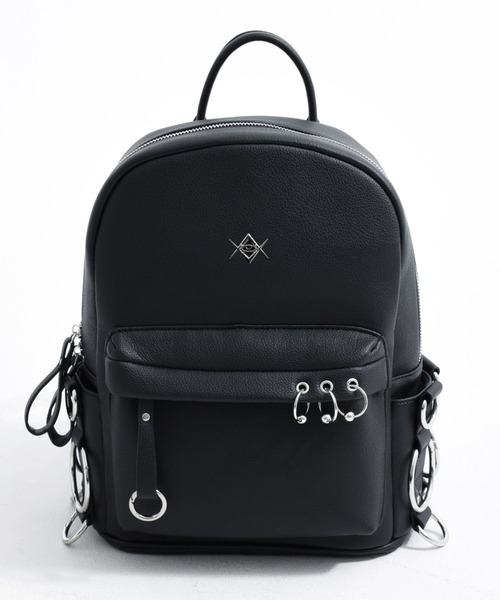 REFLEM リュック REFLEM/レフレム』リング付きPUレザーバックパック(Sサイズ)（バック