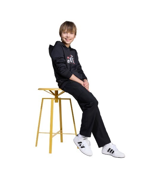 adidas(アディダス)の「アディダス adidas クライマクール カモ トレーニング グラフィック パーカー キッズ(パーカー・キッズ・ブルー/ブラック・130cm/140cm/150cm/160cm)」の10枚目の写真