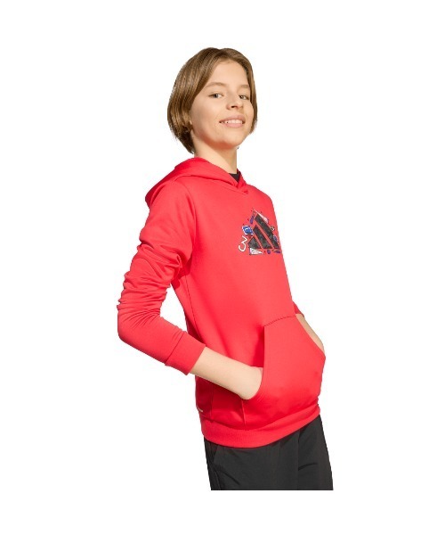 adidas(アディダス)の「アディダス adidas クライマクール カモ トレーニング グラフィック パーカー キッズ(パーカー・キッズ・ブルー/ブラック・130cm/140cm/150cm/160cm)」の13枚目の写真