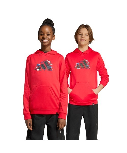 adidas(アディダス)の「アディダス adidas クライマクール カモ トレーニング グラフィック パーカー キッズ(パーカー・キッズ・ブルー/ブラック・130cm/140cm/150cm/160cm)」の14枚目の写真
