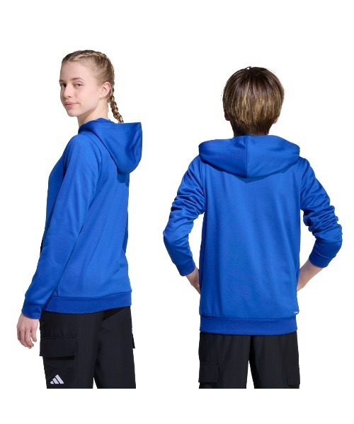 adidas(アディダス)の「アディダス adidas クライマクール カモ トレーニング グラフィック パーカー キッズ(パーカー・キッズ・ブルー/ブラック・130cm/140cm/150cm/160cm)」の7枚目の写真