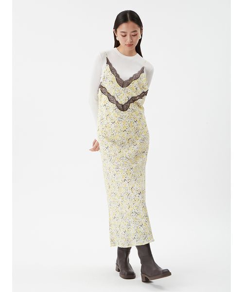 Mila Owen（ミラオーウェン）の「シアーラメクルーネックリブニット（ニット/セーター・レディース・ホワイト/ピンク/ミント/ベージュ/その他・0/1）」の16枚目の写真