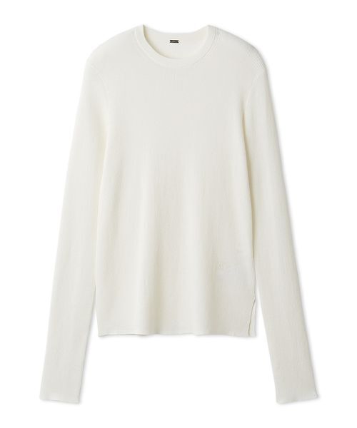 Mila Owen（ミラオーウェン）の「シアーラメクルーネックリブニット（ニット/セーター・レディース・ホワイト/ピンク/ミント/ベージュ/その他・0/1）」の20枚目の写真