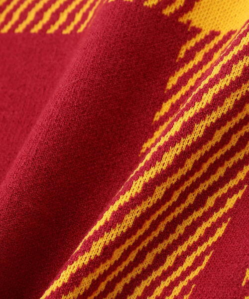 PEARLY GATES（パーリーゲイツ）の「【PEARLY GATES】14Gクルーネックニットプルオーバー ＜ジャガードチェック柄＞（ニット/セーター・メンズ・イエロー系その他・LARGE）」の2枚目の写真