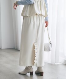 La boutique BonBon | 【お気に入り選挙4位！・セットアップ可】ダブルクロスナローマキシスカート(スカート)